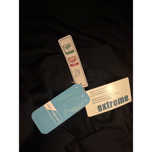 Mens Extreme Performance Black Polo Shirt 3XL With Tags - Picture 5 of 7